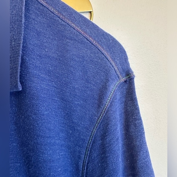 Robert Graham Polo Shirt Mens XL Classic Fit In Blue With Flip Collar Patterned - Picture 5 of 11